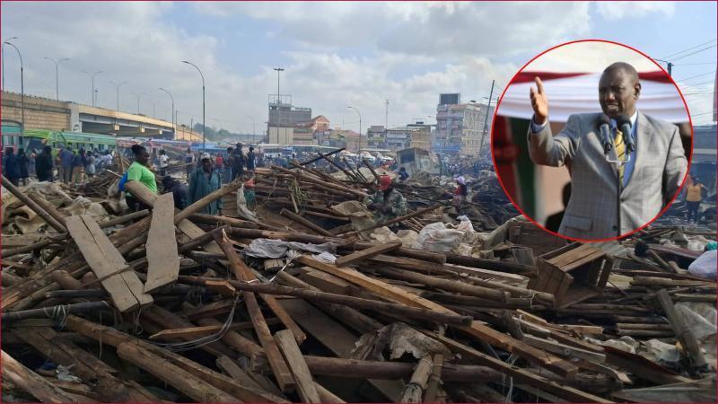 President William Ruto called out Kiambu leaders for trading blame games over Githurai demolitions.
